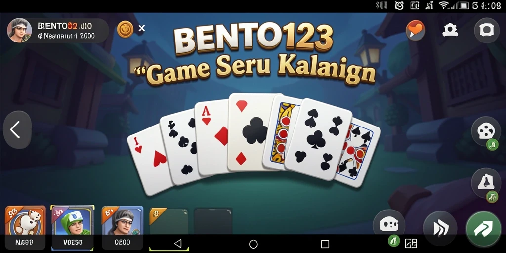 Screenshot utama BENTO123 menampilkan pengalaman seru bermain domino.