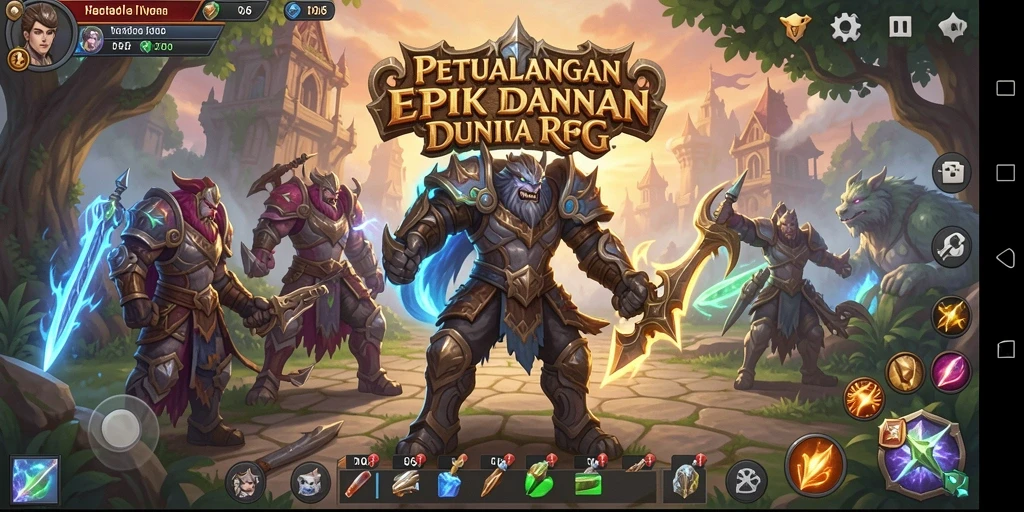 Tampilan gameplay RPG D06 dengan petualangan yang mendebarkan.
