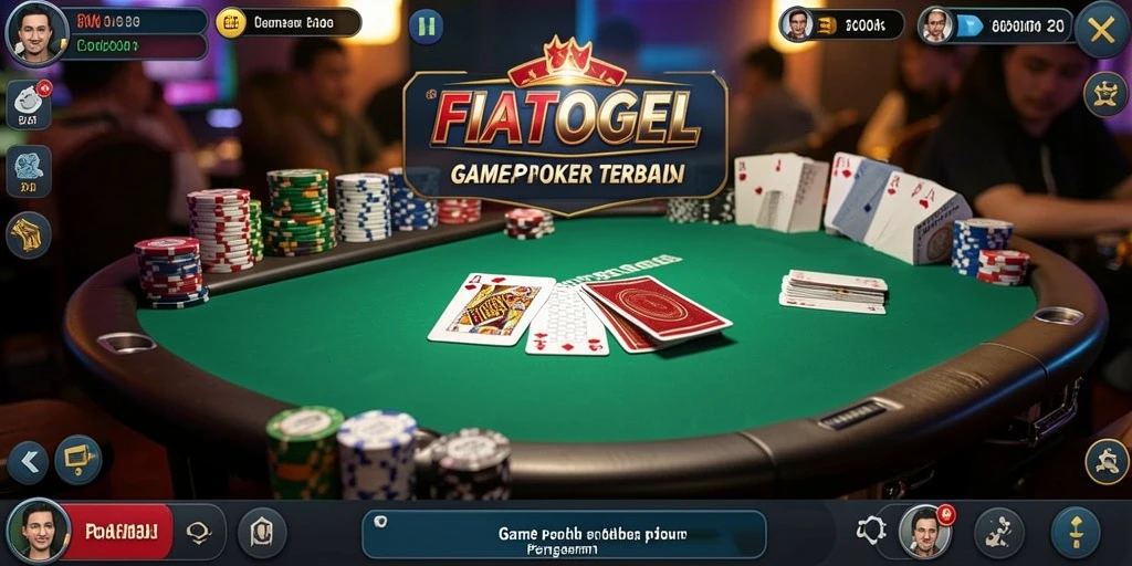 Screenshot utama FIATOGEL menampilkan permainan poker yang seru dan interaktif.