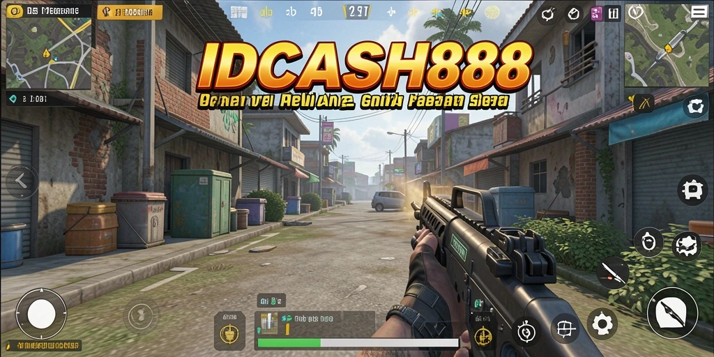 Screenshot gameplay IDCASH88 menunjukkan aksi seru dalam perang TPS.