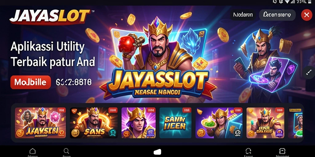 Tampilan antarmuka JAYASLOT yang intuitif dan menarik.