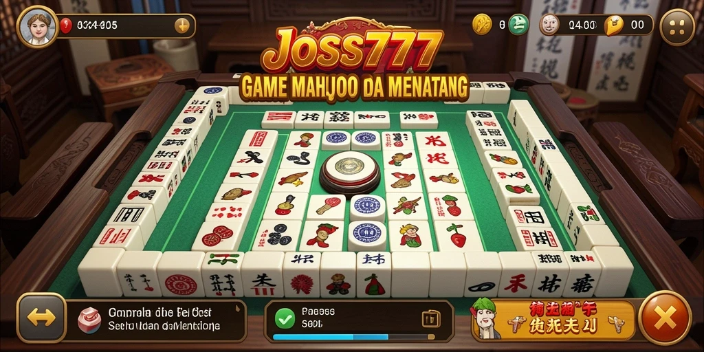 Screenshot gameplay JOSS777 menunjukkan aksi seru Mahjong.