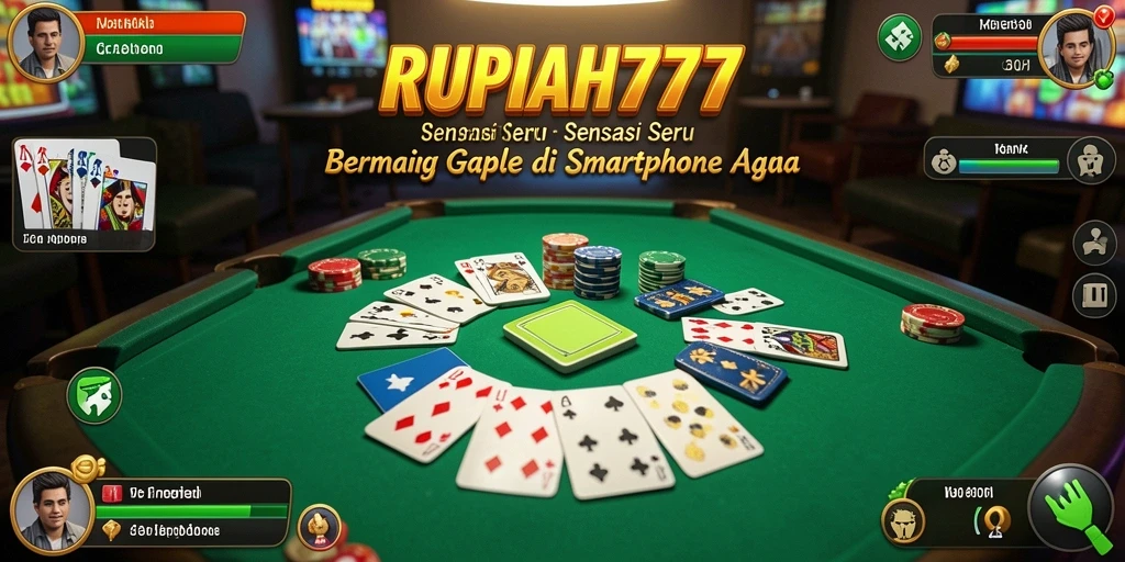 Tampilan gameplay Gaple yang menarik di RUPIAH777.