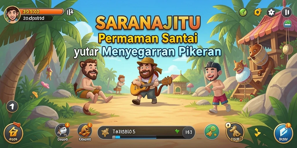 Screenshot menunjukkan keseruan gameplay <strong>SARANAJITU</strong> yang penuh warna.