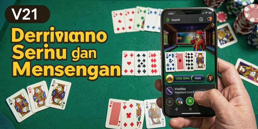 Screenshot menampilkan gameplay V21 yang menarik dan interaktif.