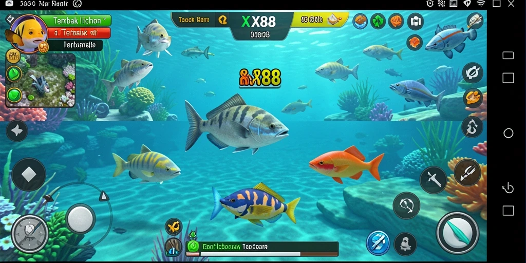 Tampilan gameplay X88 yang penuh warna dan menarik.