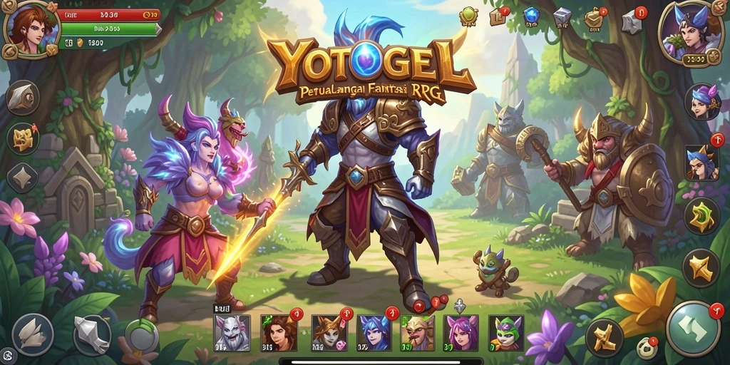 Screenshot gameplay YOTOGEL menampilkan aksi seru dan karakter yang dinamis.