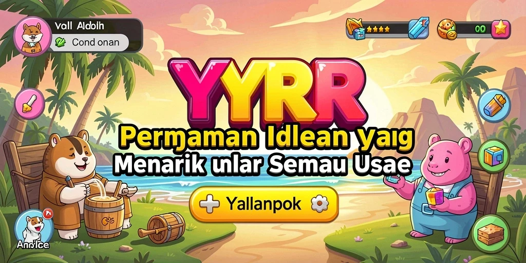 Tampilan gameplay YYRR yang menarik dan penuh warna.